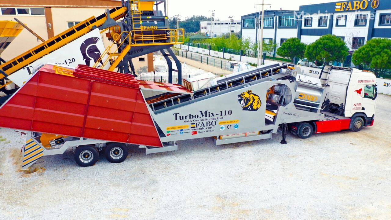uudet FABO TURBOMIX-110 Mobile Concrete Batching Plant betoniasema